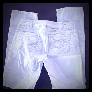 Silver Jean's co. Suki white jeans